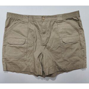 Outdoor Life Men's Khaki Comfort Fit Cargo Shorts Size 44